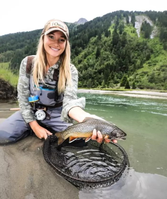 woman fishings