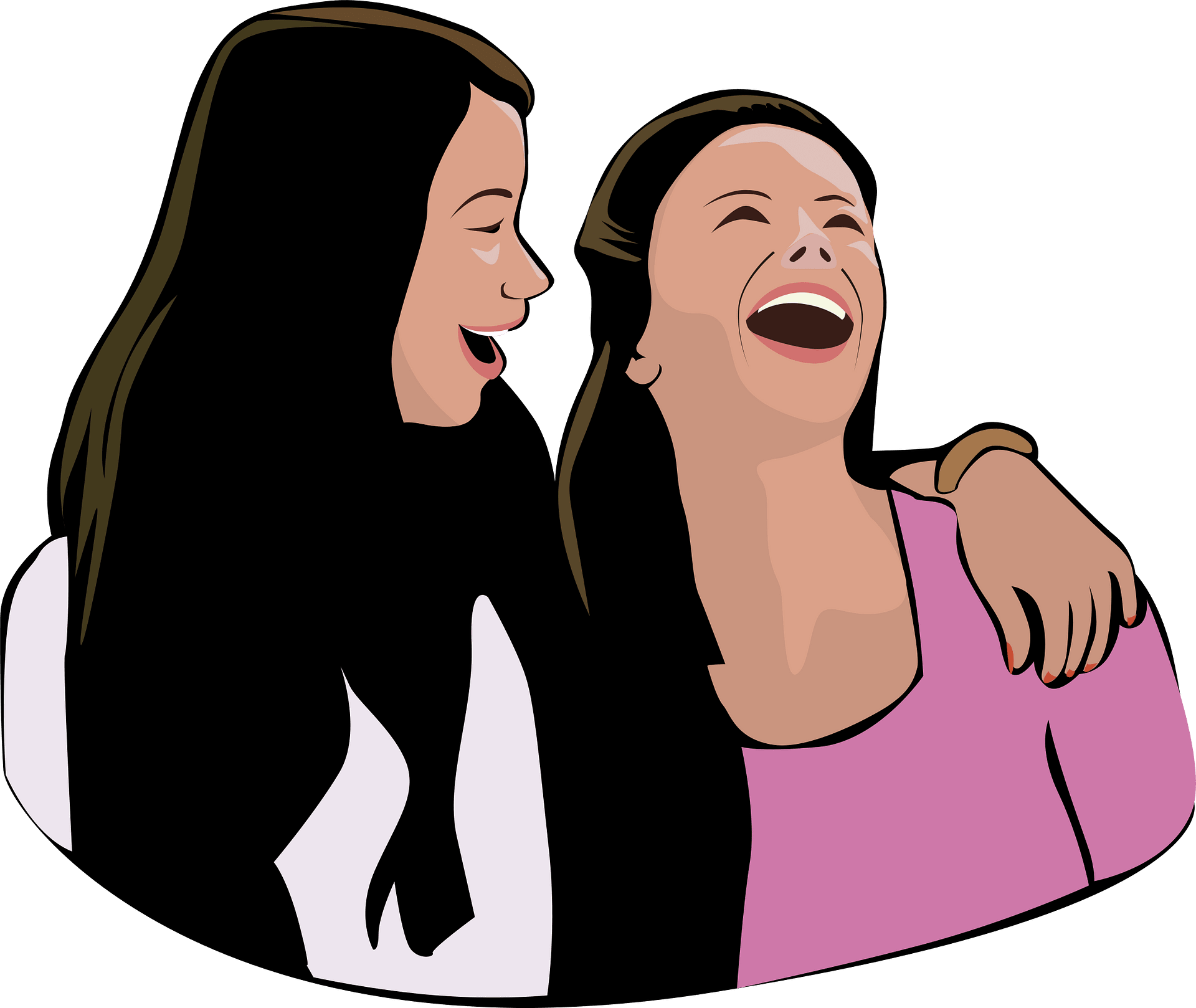 woman friendship cliparts