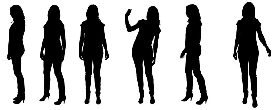 woman silhouettes