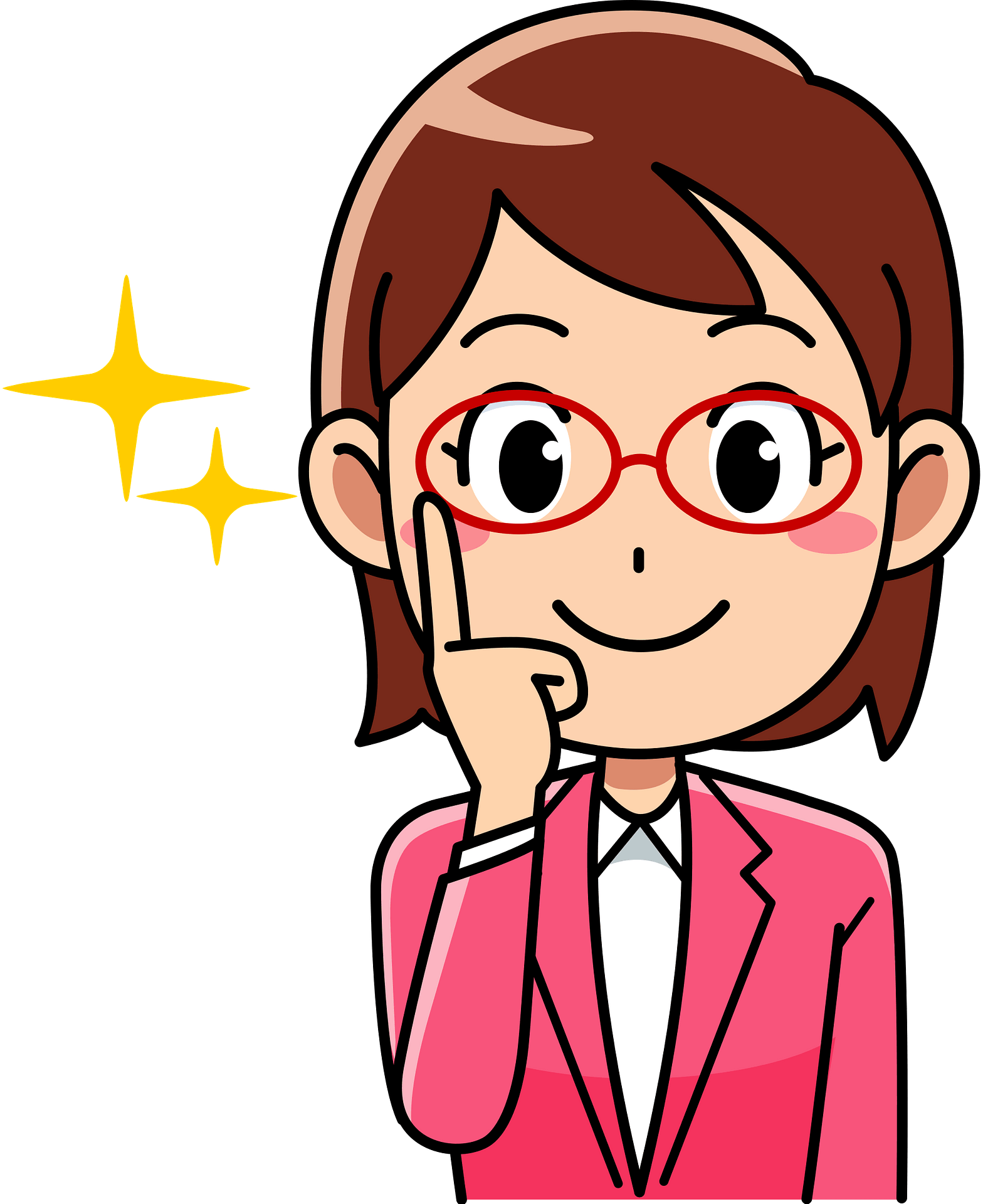 women glasses cliparts