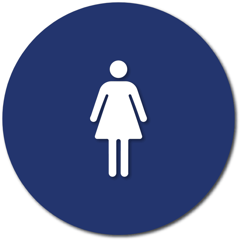 womens bathroom sign