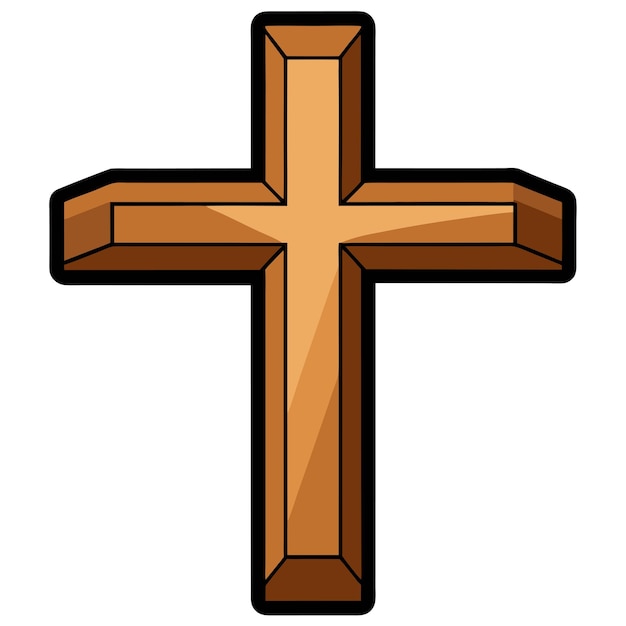 wooden cross clipart