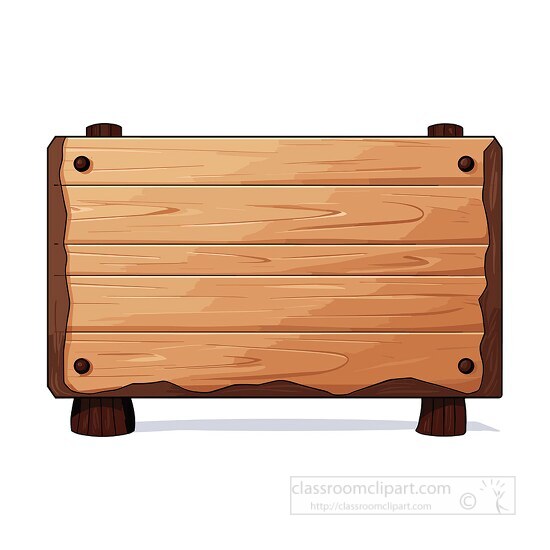 wooden sign clipart