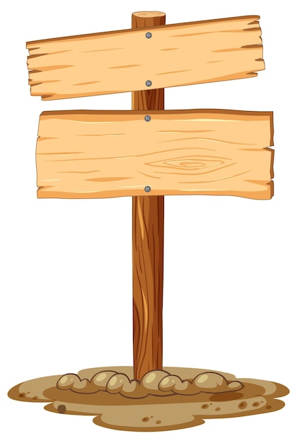 wooden sign clipart