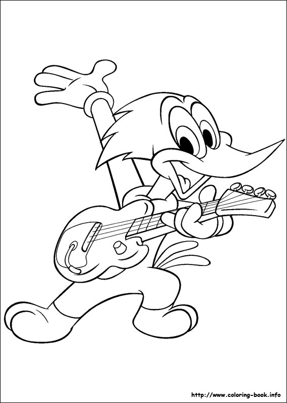 woody woodpecker coloring pages