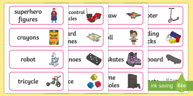 Toys Word Cards (Lehrer gemacht) - Twinkl