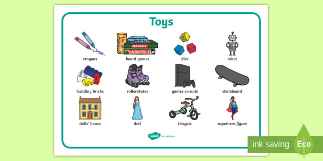 Toys Word Mat - Primary Resource (Lehrer gemacht) - Twinkl