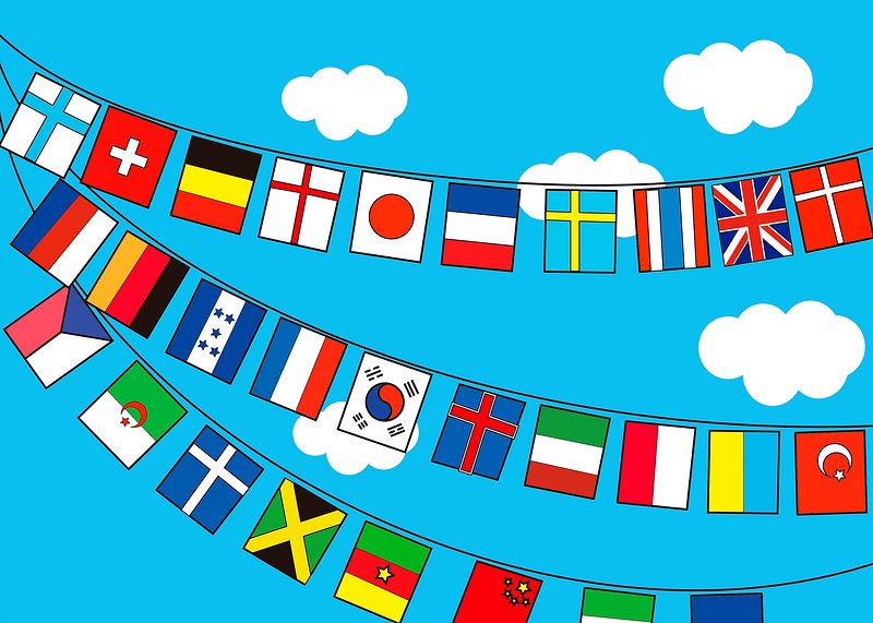 World flags clipart, illustration. Free | Free Photo - rawpixel