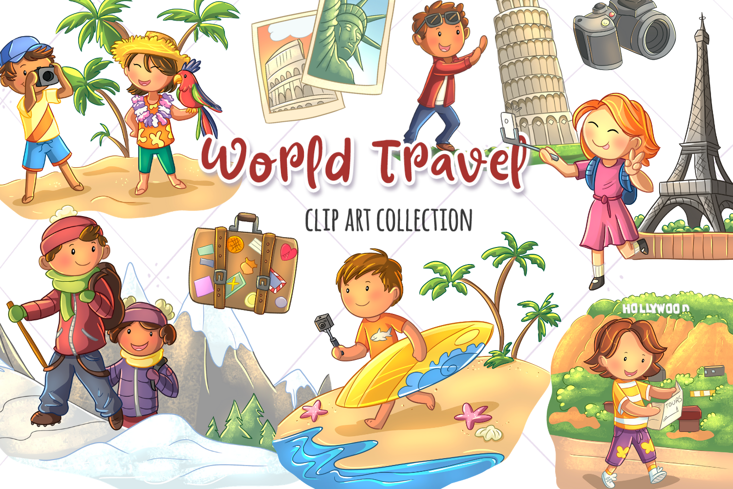 world traveler cliparts