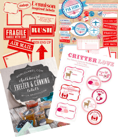 Worldlabels Free Pre-Designed Label Templates