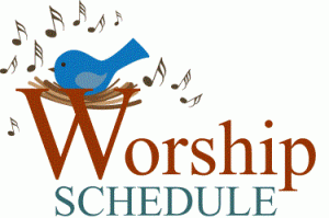 worship schedule cliparts
