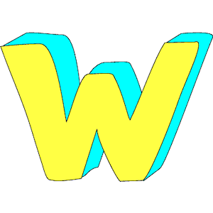 Colorful W clipart, cliparts of Colorful W free download (wmf, eps ...