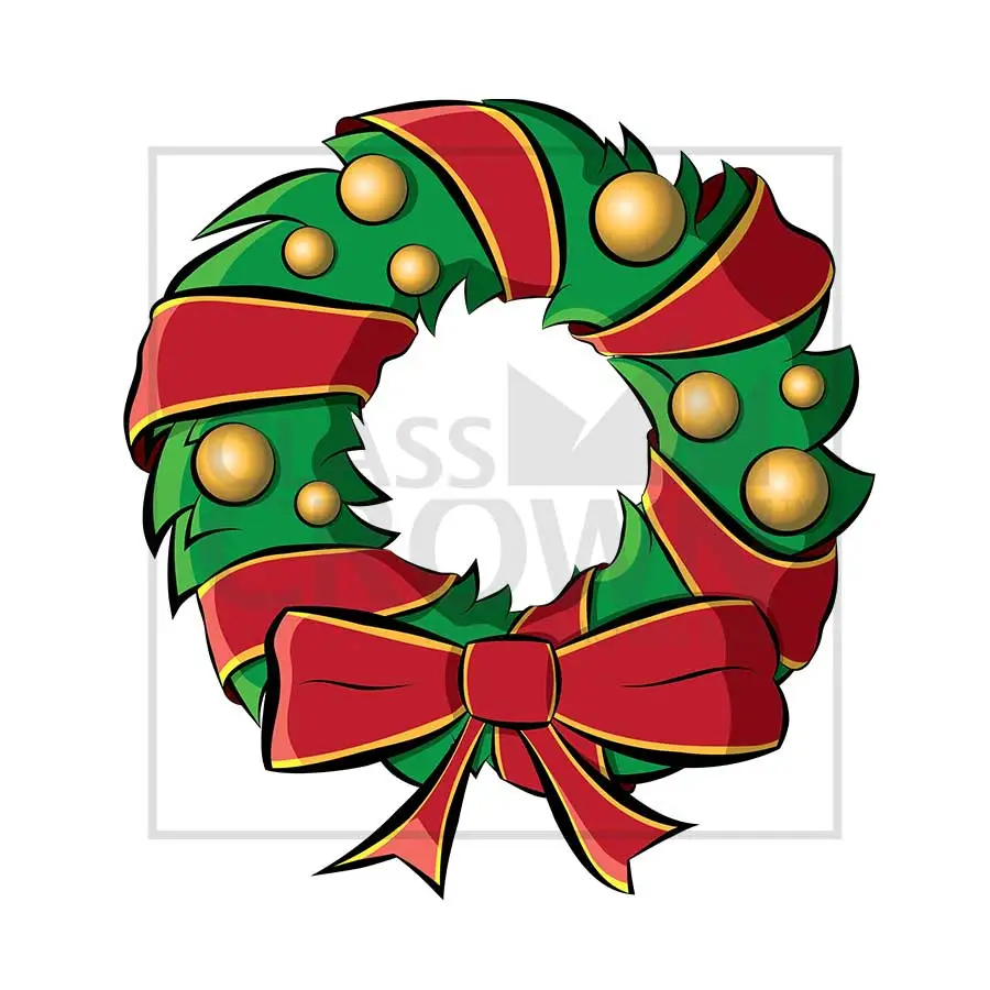 xmas wreath cliparts