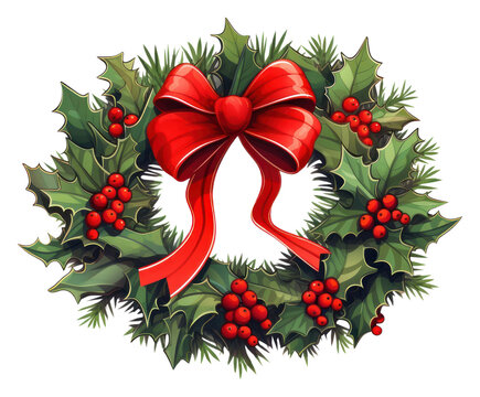 xmas wreath cliparts