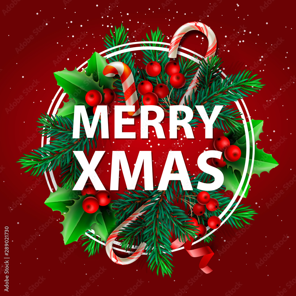Stock-Vektorgrafik „Christmas vector background. Merry Xmas sale ...