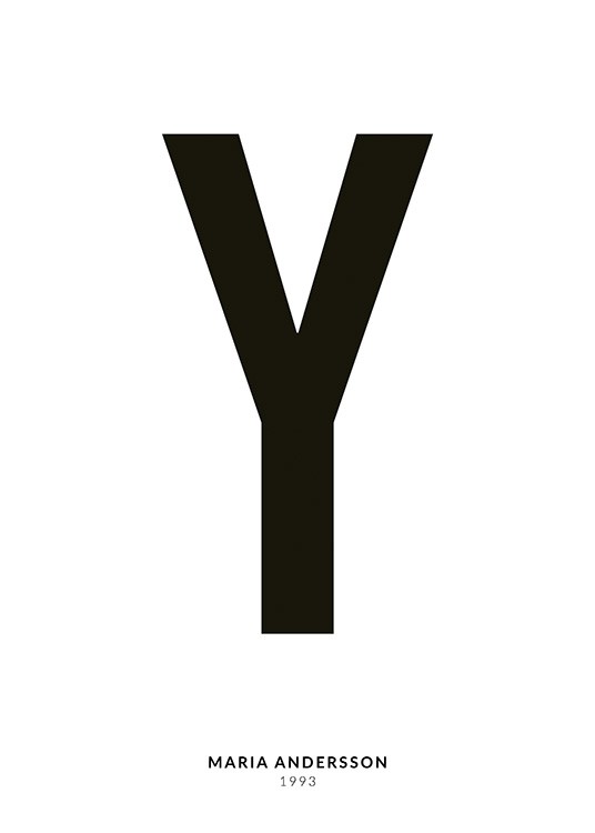 My Letter Y Personal Poster
