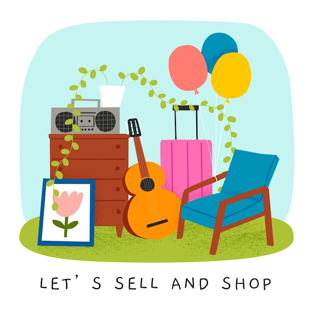 yard sale clip art