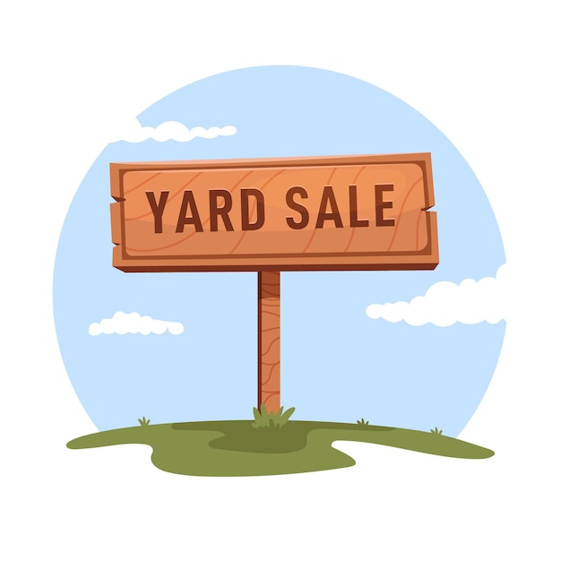 Yard Sale Sign Vectors &amp; Illustrations for Free Download | clipart library