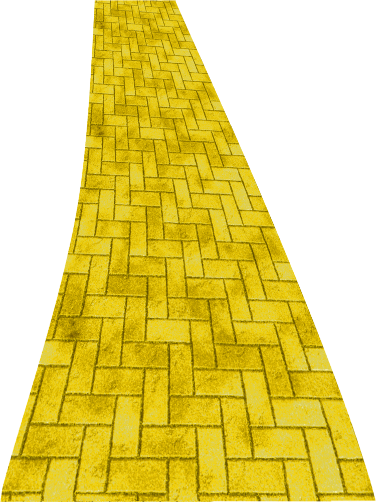 yellow brick road clipart