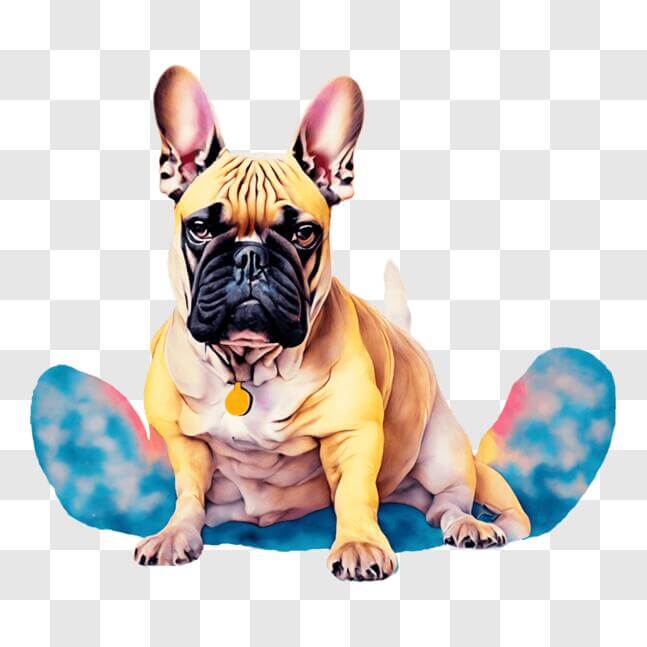 yellow bulldog cliparts