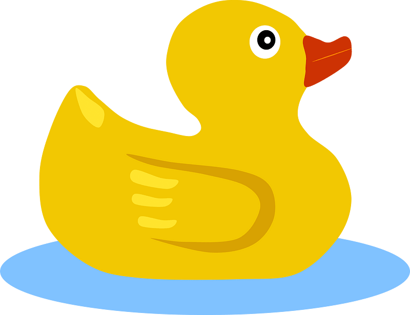 yellow duck clipart
