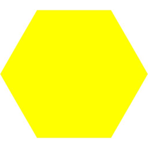 yellow hexagon cliparts