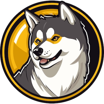 yellow husky cliparts