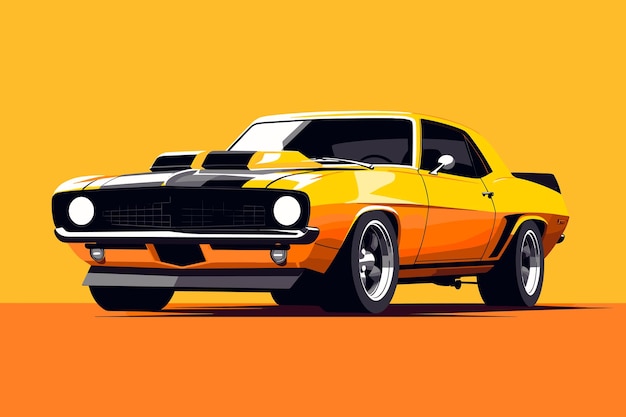 yellow mustang cliparts