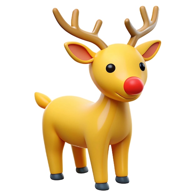 yellow reindeer cliparts