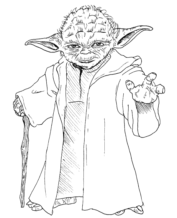 yoda printable coloring pages