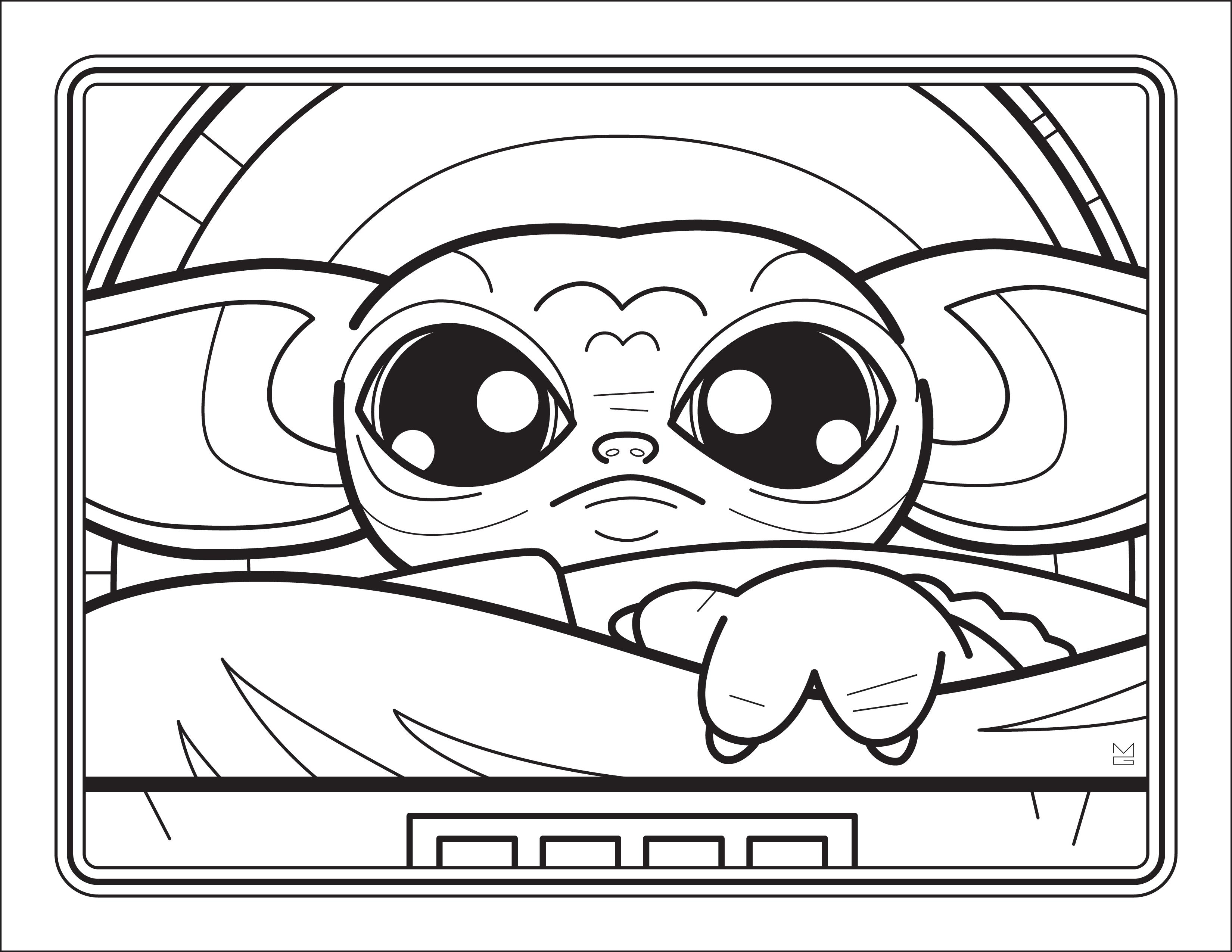 yoda printable coloring pages