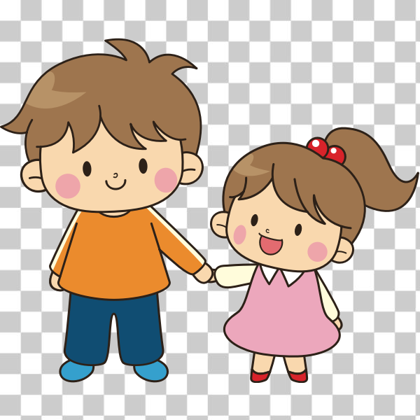 Free: SVG Older brother and younger sister - nohat.cc