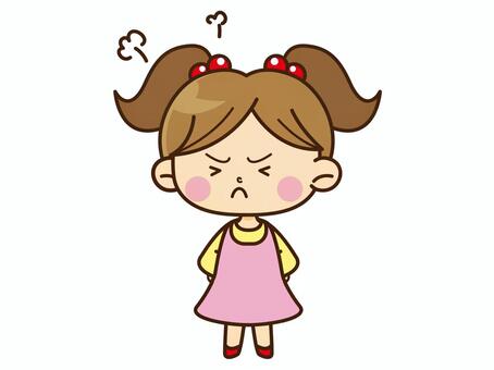 Free Vectors | Family Illustration _ Younger sister _ 03 _ whole body