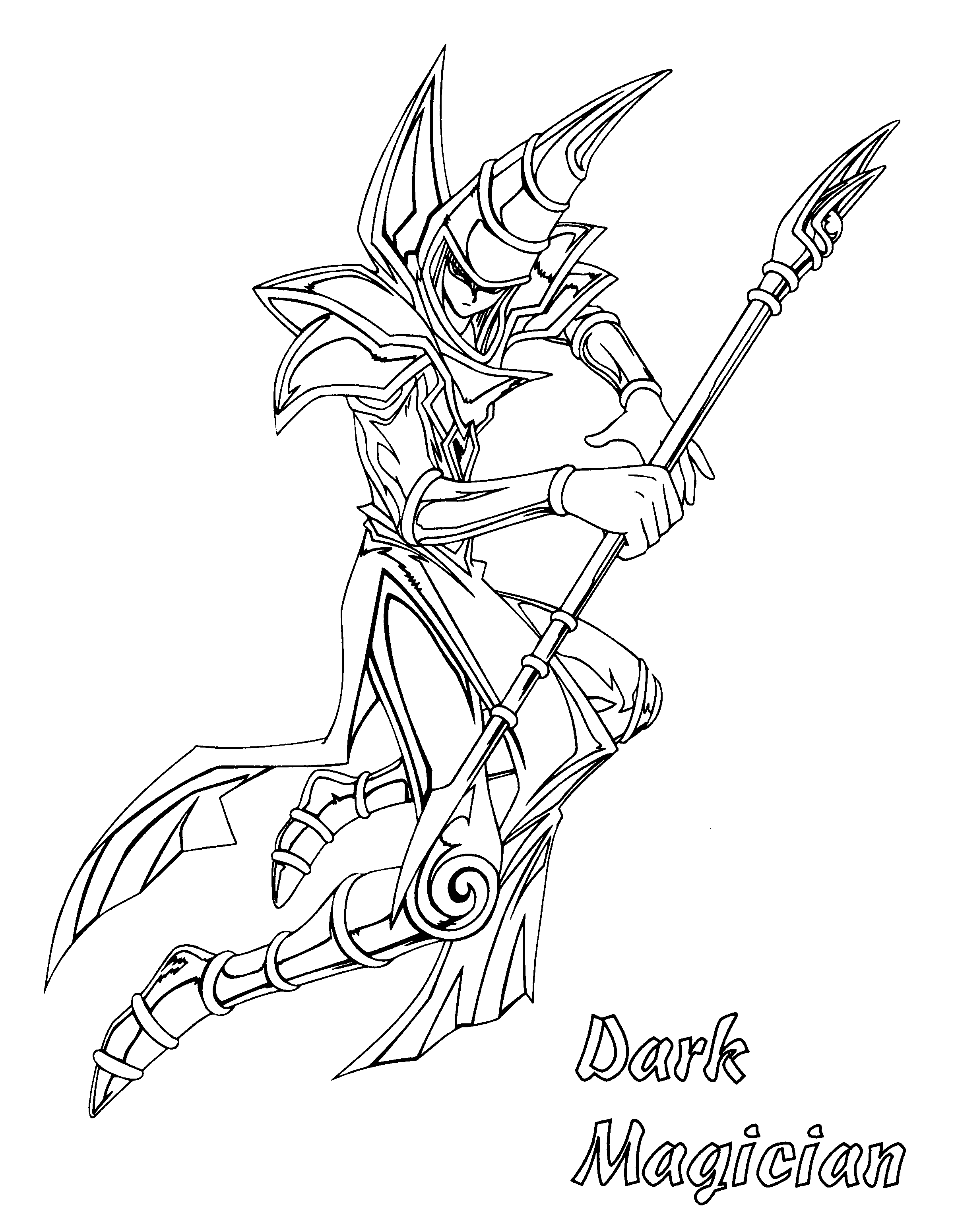 yu gi oh coloring pages