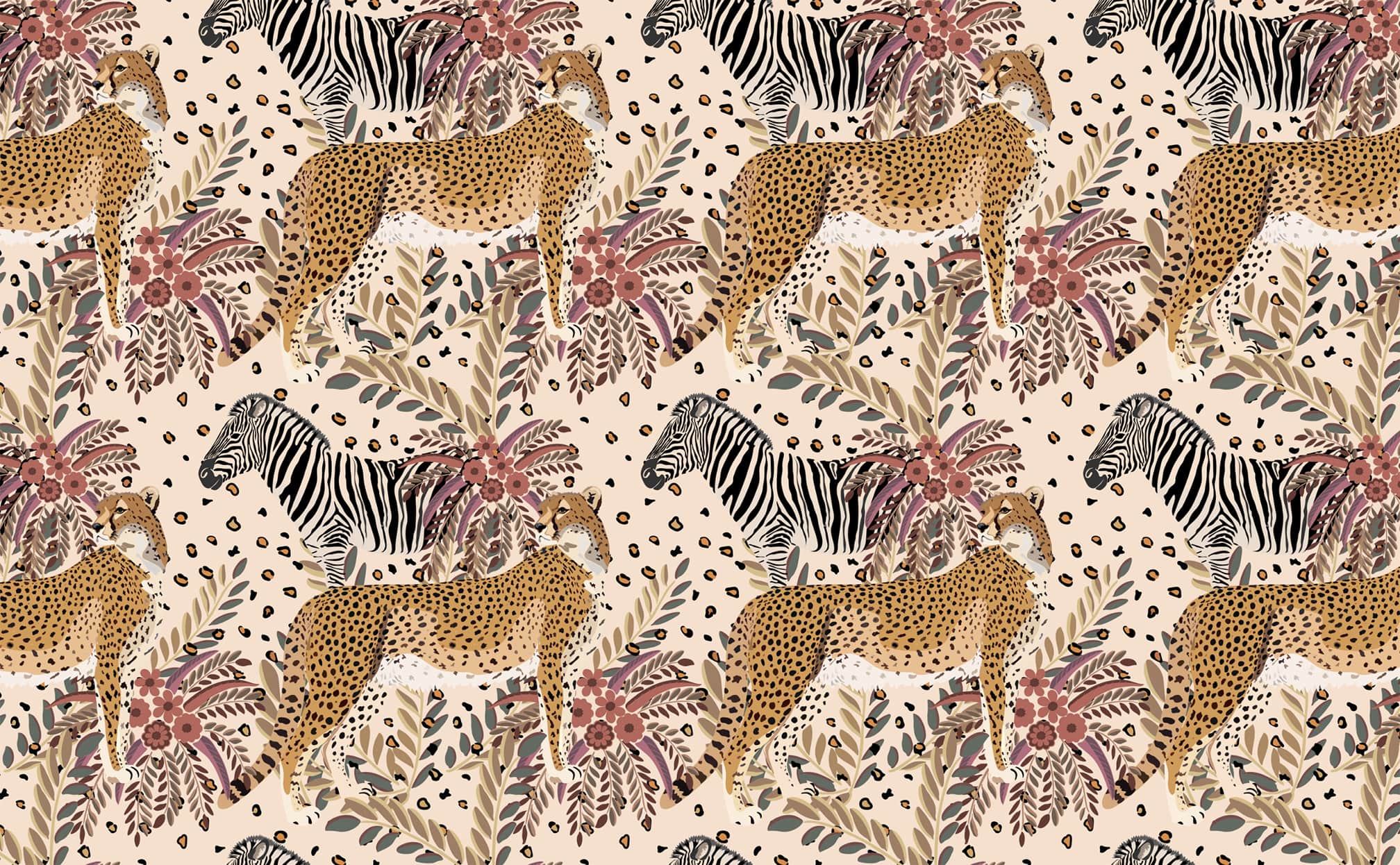 zebra and cheetah wallpapers