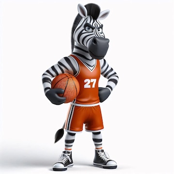 zebra basketball cliparts