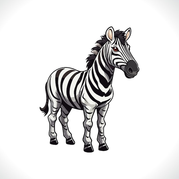 Cute Zebra Cartoon Vector Illustration | Premium AI-generated vector