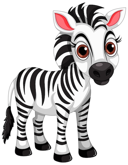 Free Vector | Cute Zebra cartoon animal character