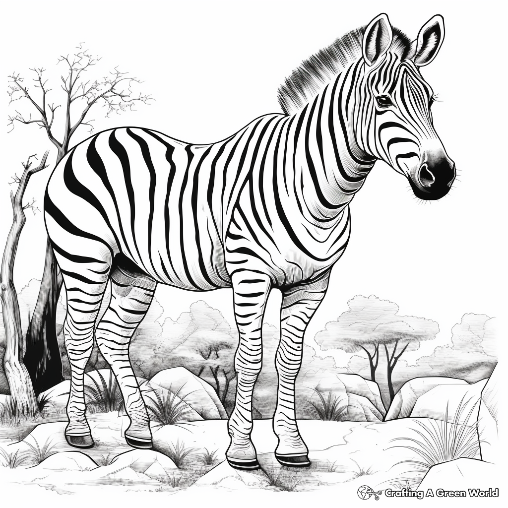 zebra coloring sheets
