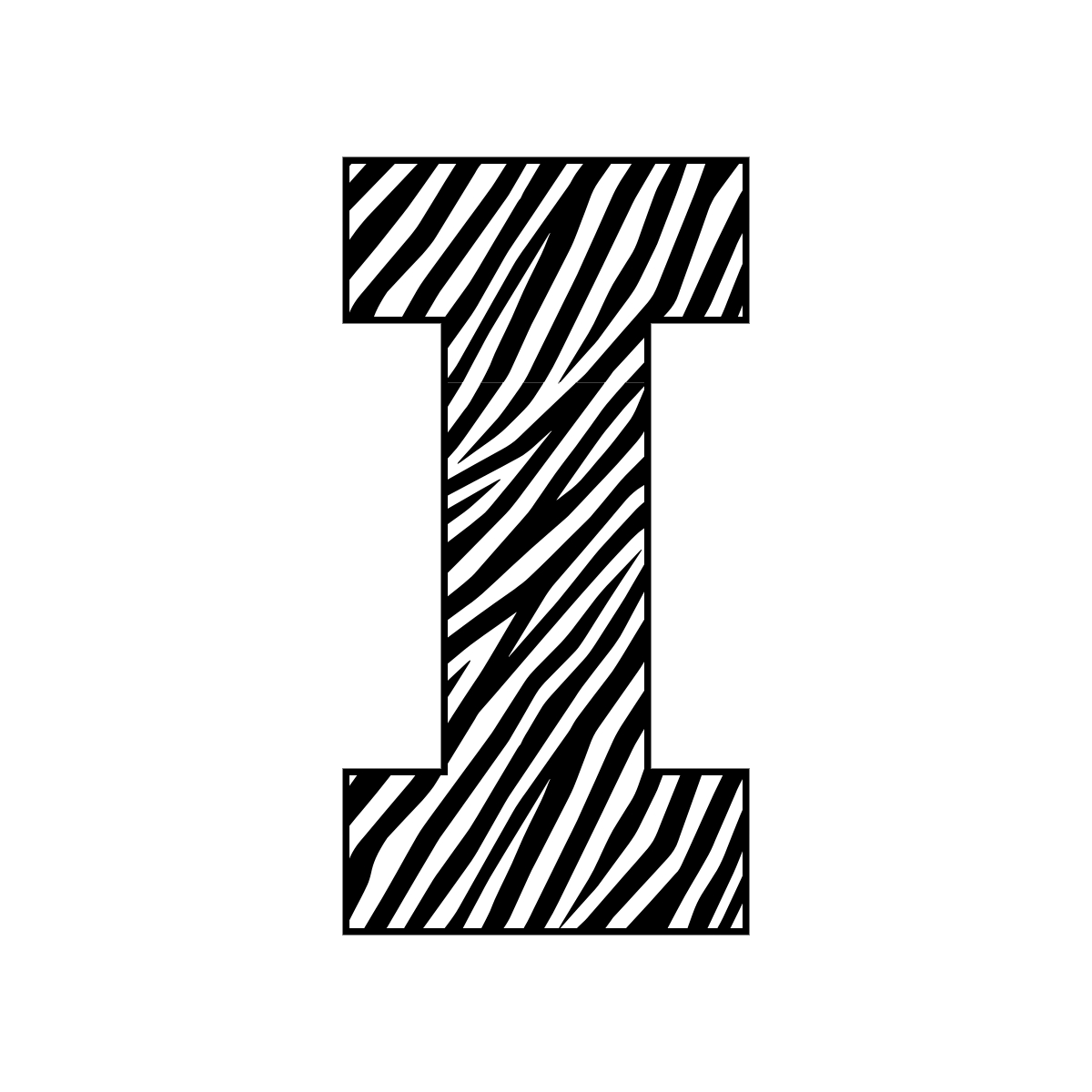 Free Zebra Print Letters Printable, Download Free Zebra Print Letters