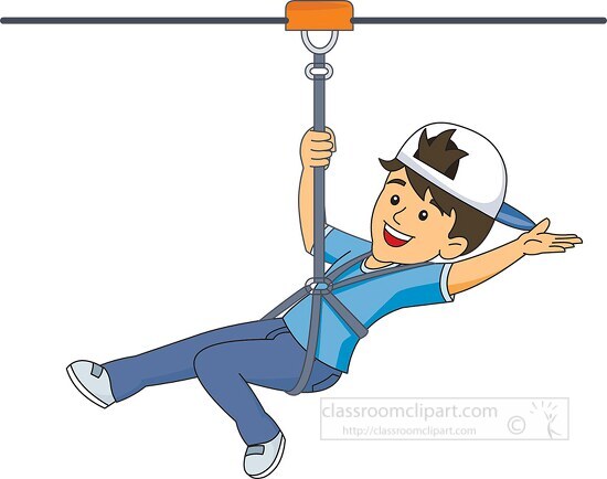 ziplining cliparts