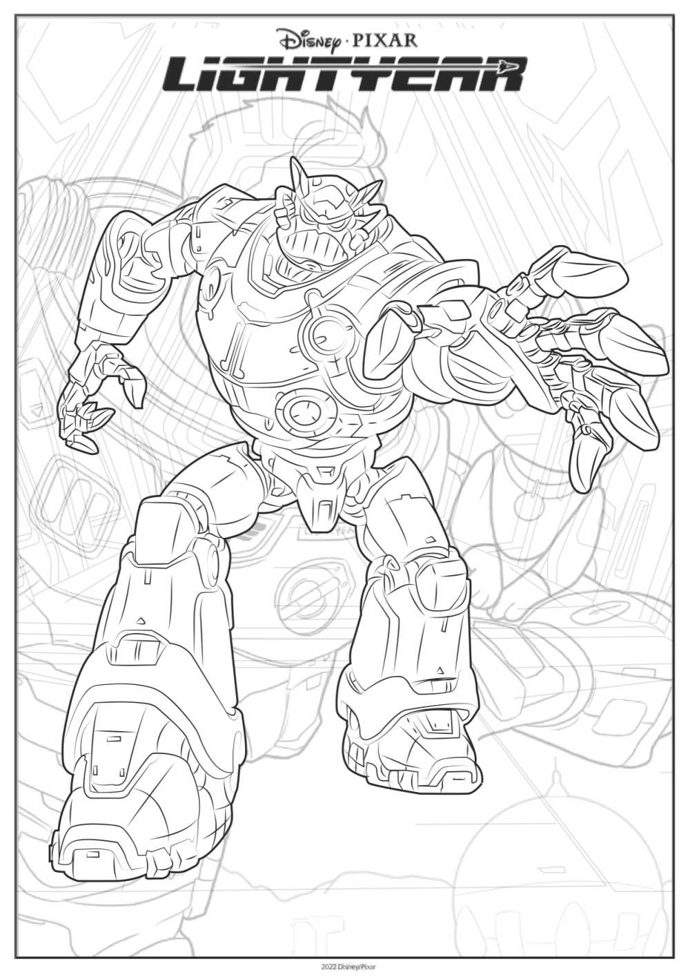 zurg z toy story coloring page
