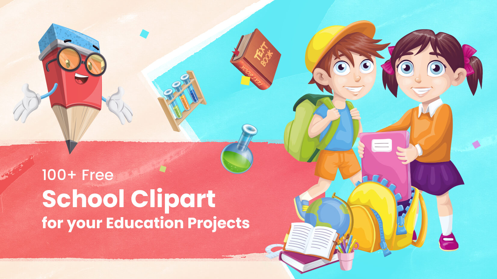 100+ Free School Clipart & Illustrations for Education Projects