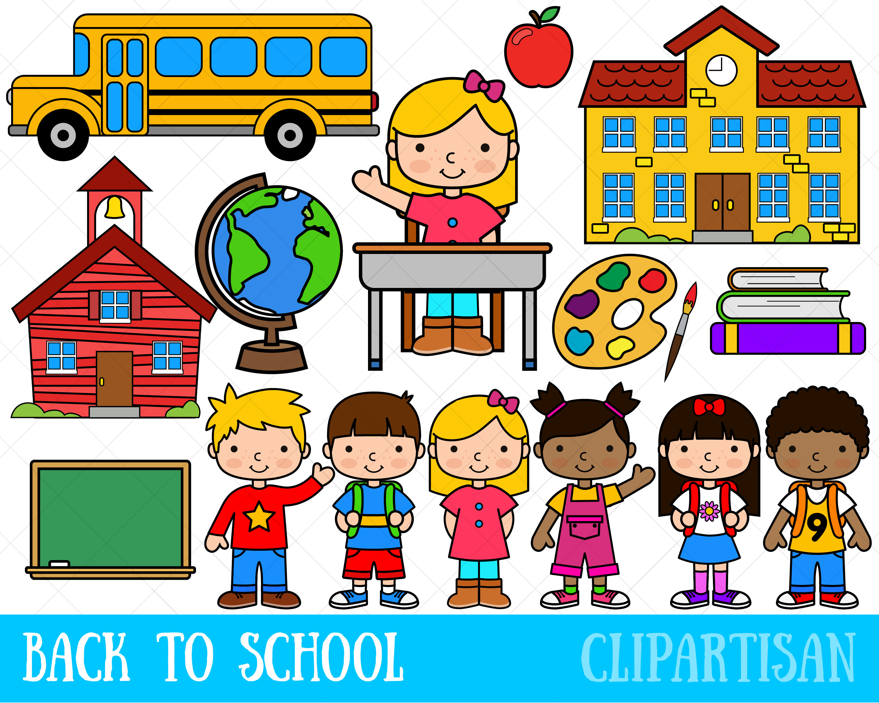 Back to School Clipart: Fun Illustrations for Teachers and Kids