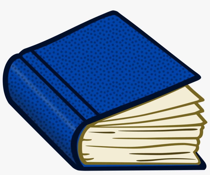 Blue Hardcover Book Illustration - Educational Clipart