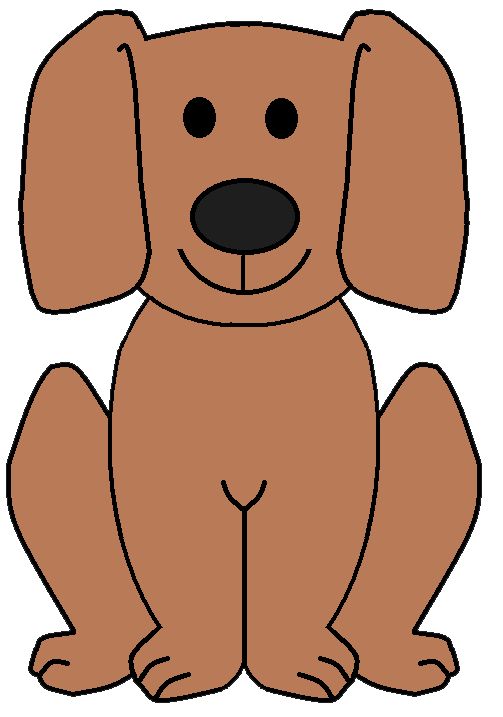 Cute Brown Dog Cartoon Clip Art - Free Download