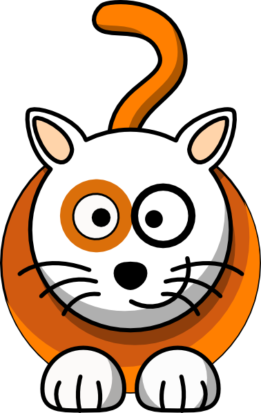 Adorable Cartoon Cat Mascot with Question Mark Tail | Fun Illustration