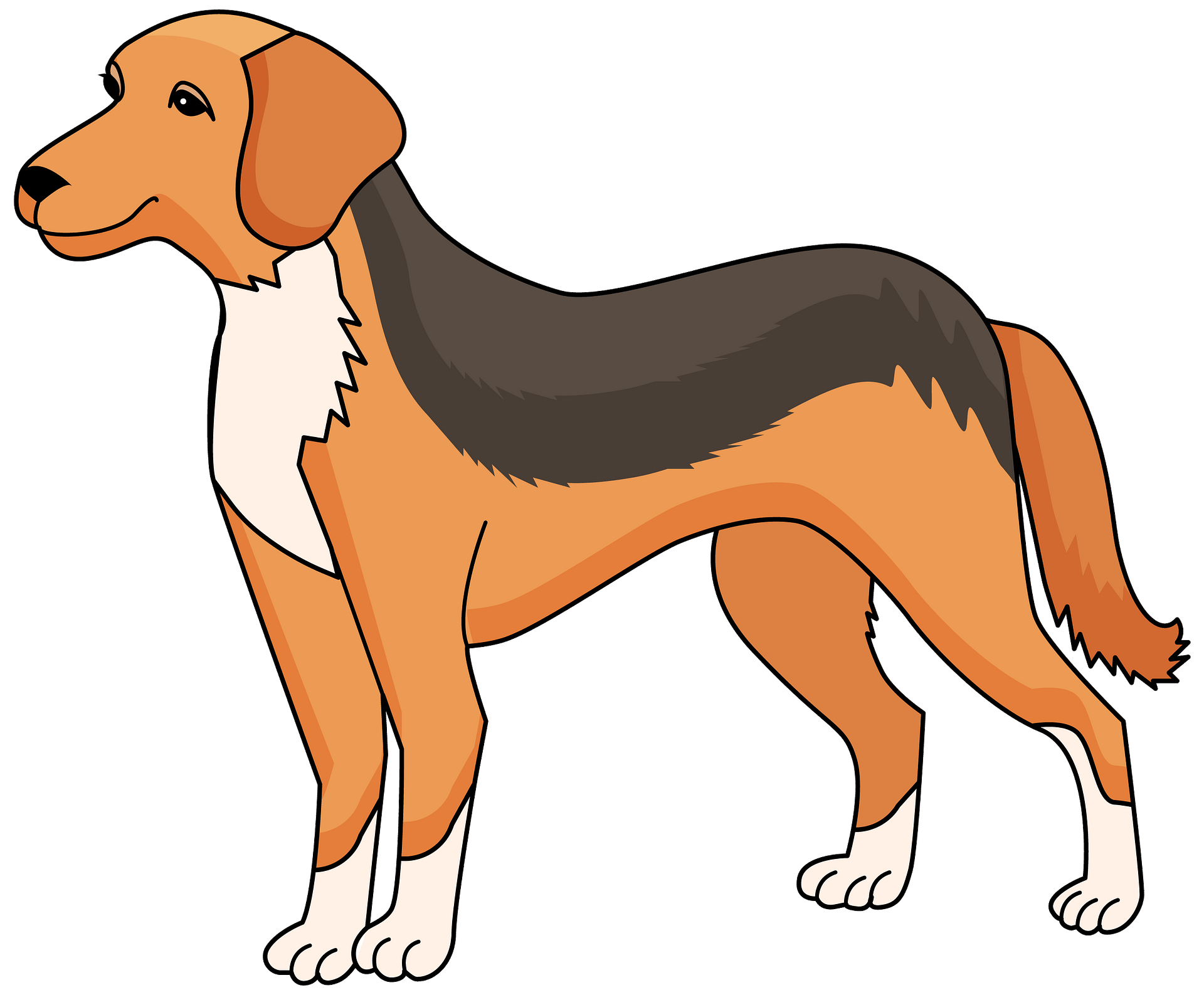 Friendly Dog Illustration - Cartoon Canine Clip Art