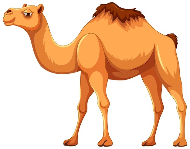 Cartoon Camel Illustration | Dromedary Vector Art