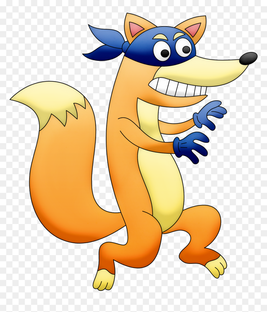 Mischievous Cartoon Fox Bandit Illustration